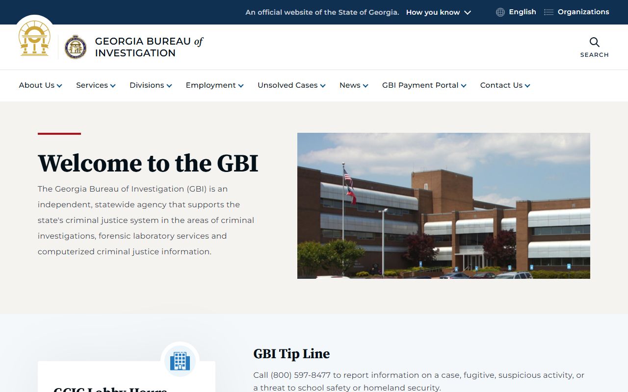 Georgia sex offenders source image for GBI Homepage - Agency Homepage