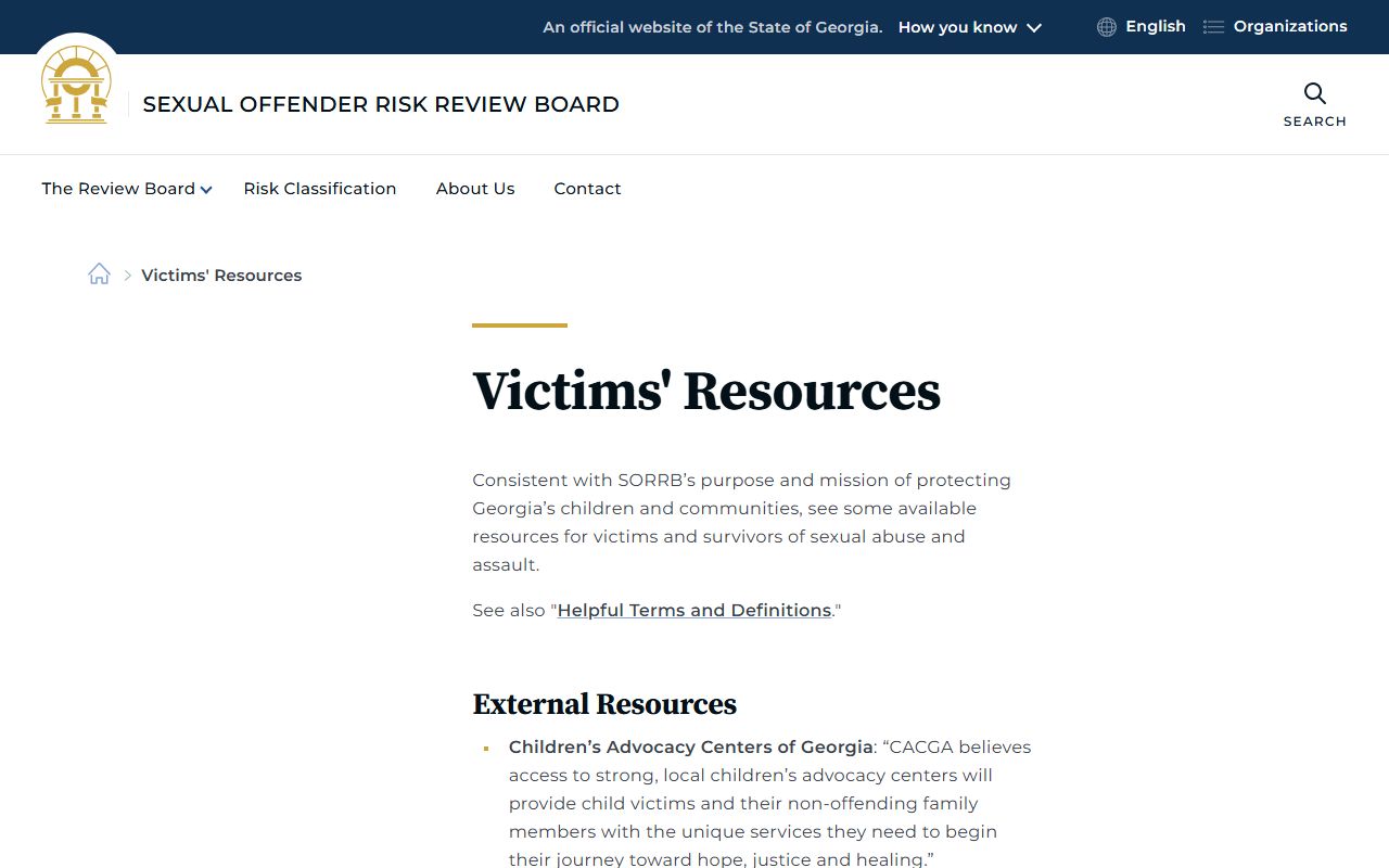 Georgia sex offenders source image for SORRB Resources for Victims